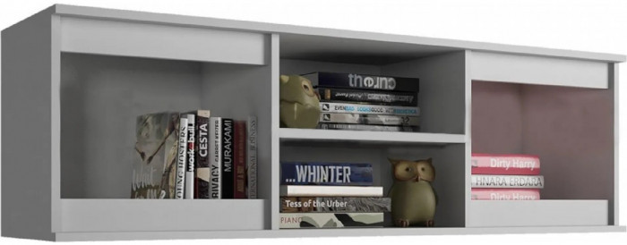 Челси Полка открытая (Антресоль) (Графит, Графит)