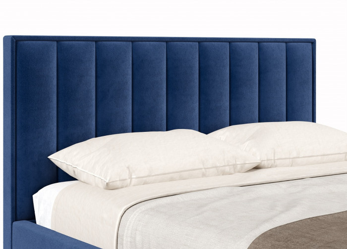 Кровать с подъёмным механизмом 1800 Анкона, темно-синий