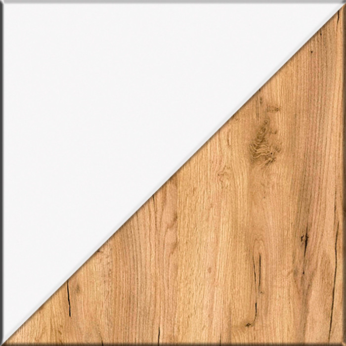 Остин Прихожая 22, цвет белый шагрень/дуб крафт золотой, ШхГхВ 120х54,3х229,6 см., универсальная сборка