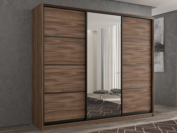 Шкаф-купе Кааппи 2 Орех Тьеполло 210х45х230 см