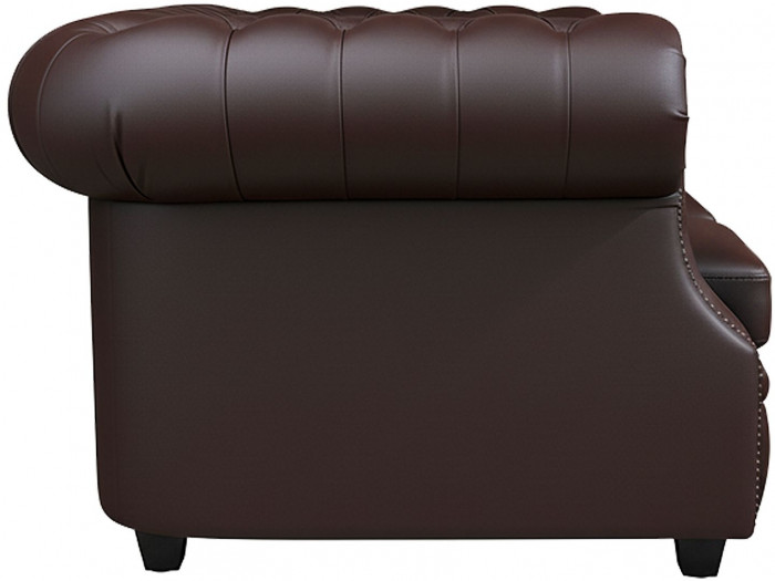 Диван Честер ЛОФТ 3-х местный, коричневый венге