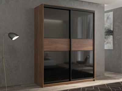 Шкаф-купе Кааппи 12 Морское Дерево Винтаж 160х60х230 см