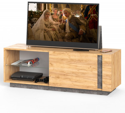 Арчи Тумба 10.85, дуб крафт золотой/камень тёмный