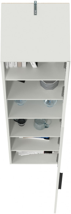 Эйр Гостиная 16.324.01 Шкаф-пенал, белый шагрень