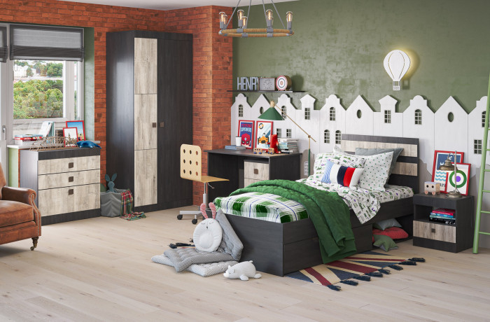 Модульная детская комната "Лондон" - Дуб кентерберри/Сосна натуральная