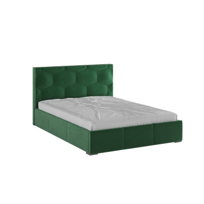 Манука Кровать интерьерная 140 изумруд, ПМ