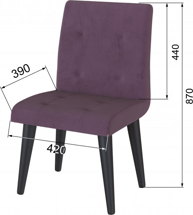 Стул Лилу винный