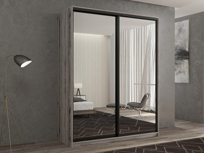 Шкаф-купе Кааппи 1 Эвок Окаменелый 130х45х230 см