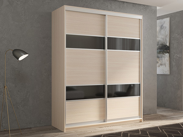 Шкаф-купе Кааппи 7 Дуб молочный 120х45х230 см