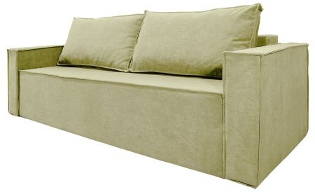 Диван-еврокнижка Лофт Люкс 140, велюр бежевый