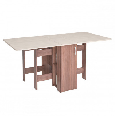 стол-книжка с баром СТК-002 ясень шимо темный/ясень шимо светлый