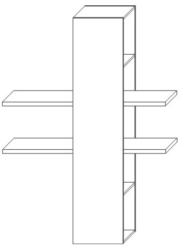 Модульная гостиная Альда, Черный/Дуб Велингтон