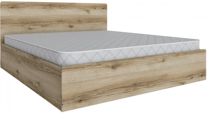 Кровать 180х200 Мадрид с настилом ДСП (МД-1), Дуб делано