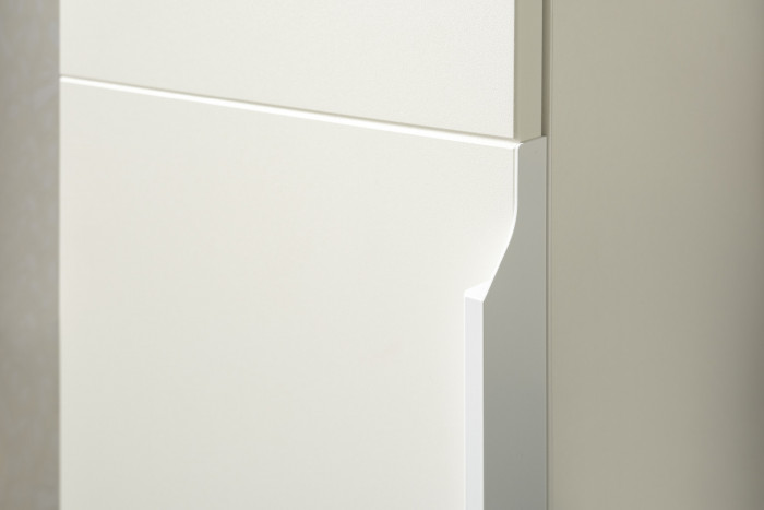 Октава Прихожая 15-123Н, белый шагрень/дуб крафт золотой/фасады МДФ белый шагрень