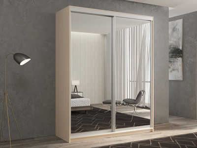 Шкаф-купе Кааппи 1 Дуб молочный 160х60х230 см