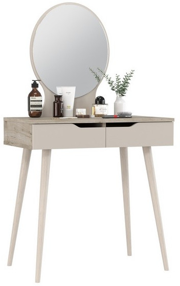 Трюмо 4-25915дкс/к.с, дуб крафт серый/кашемир серый