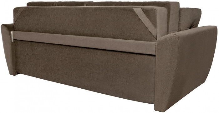 Диван-кровать Амстердам Люкс, 160х195, еврокнижка, пружинный блок, велюр, коричневый