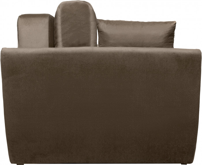 Диван-кровать Амстердам Люкс, 160х195, еврокнижка, пружинный блок, велюр, коричневый