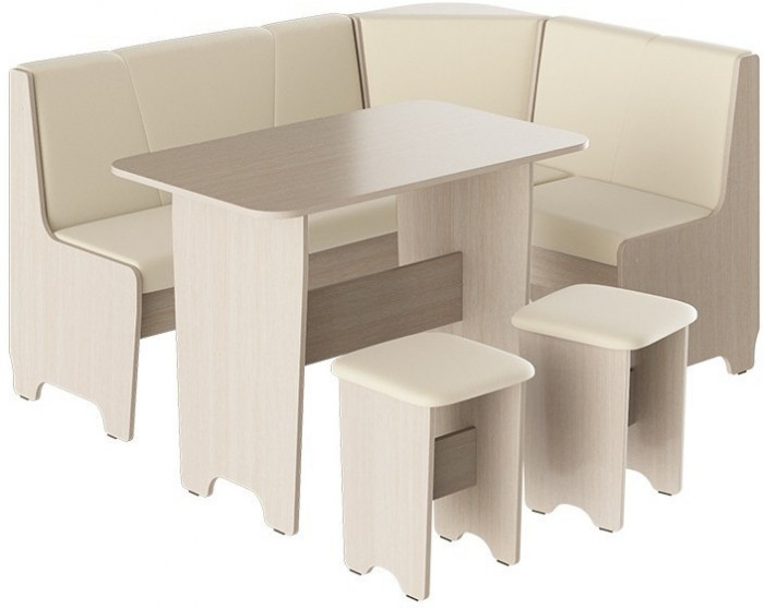 Техас Кухонный уголок Исп.1 (Венге/Экокожа бежевая)