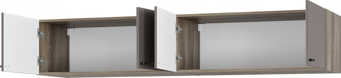 Шкаф навесной "Олива" ШКН-04 Дуб каньон/Муссон софт фактурный (МФ14)