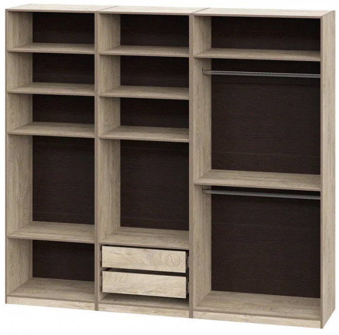 Шкаф без фасадов Этна 2.5 м. Комплект 3