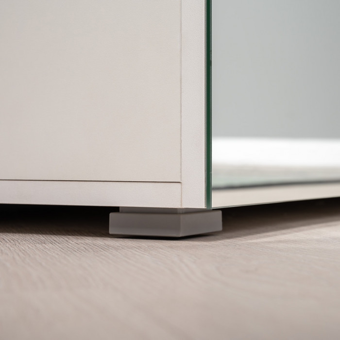 Октава Прихожая 23, цвет белый шагрень/дуб крафт золотой/фасады МДФ белый шагрень, ШхГхВ 161,5х35,4х197,6 см., универсальная сборка