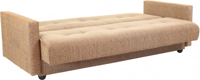 Раскладной диван-кровать, прямой, книжка, цвет бежевый, Милан 120