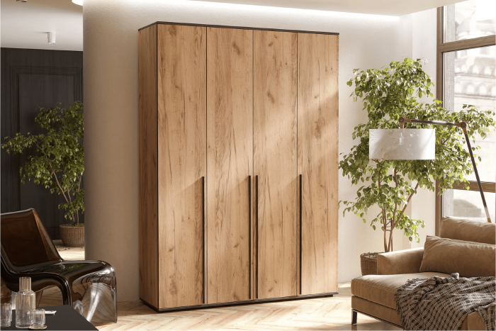 Норд Шкаф 4-х створчатый 1600 крафт