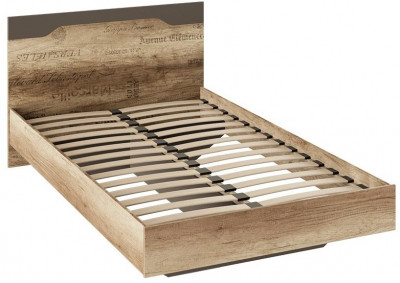 Пилигрим ТД-276.00.01 Кровать (1200) (Дуб Каньон светлый, Фон серый)