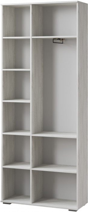 Ливорно Шкаф комбинированный с зеркалом ЛШ-9 ясень анкор светлый патина серебро