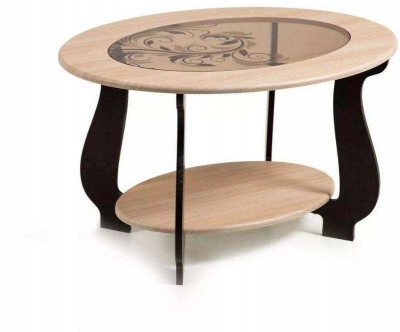 Стол журнальный СЖ-25 с рисунком Р-3/дуб/венге