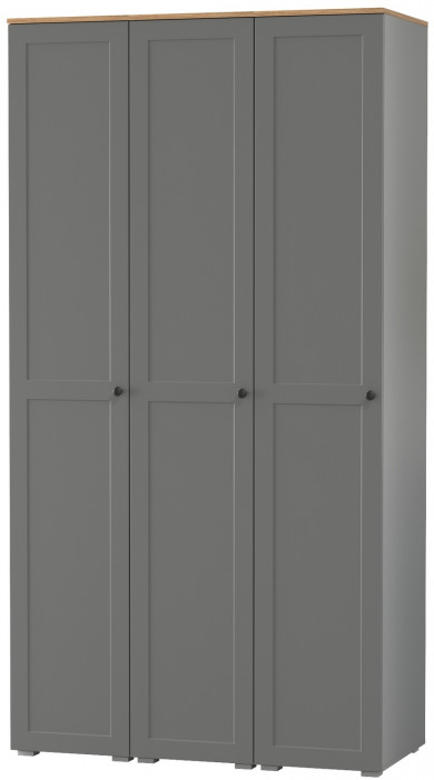 Остин 13.225 Шкаф-пенал 3 шт., серый графит/дуб крафт золотой