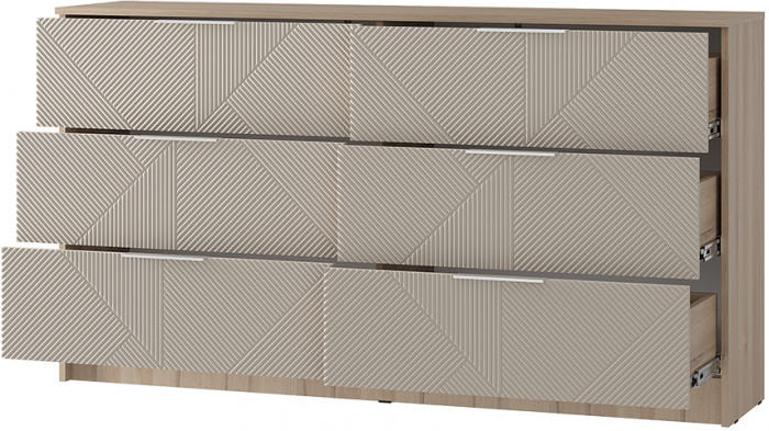 "Эмилия" КМ-04 комод Дуб смоки/Айриш (МФ03)