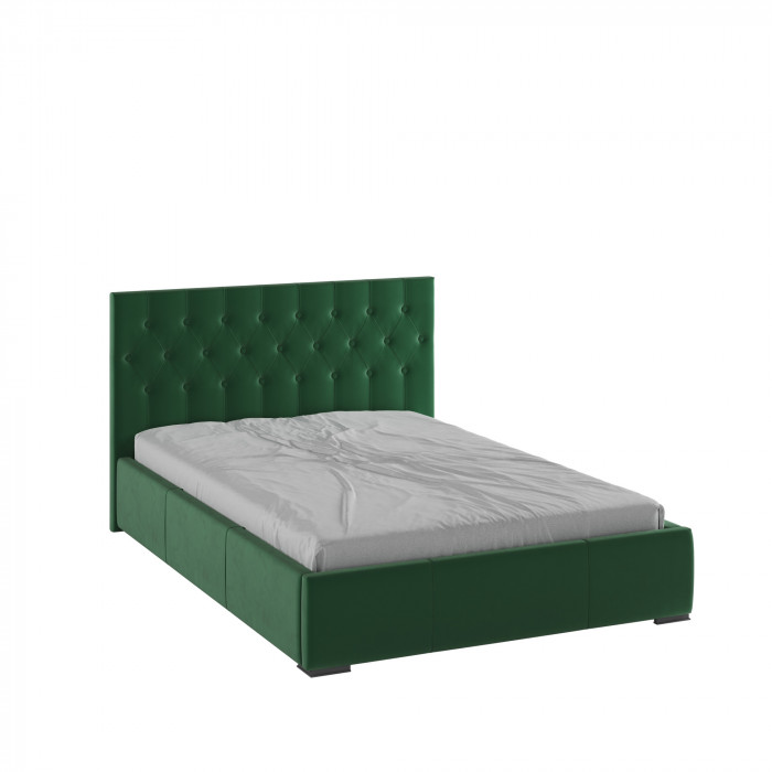 Октавия Кровать интерьерная 160 изумруд ромб, ортопед