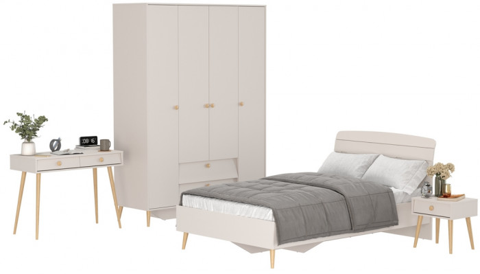 Афина Спальня 33-1200, кашемир серый