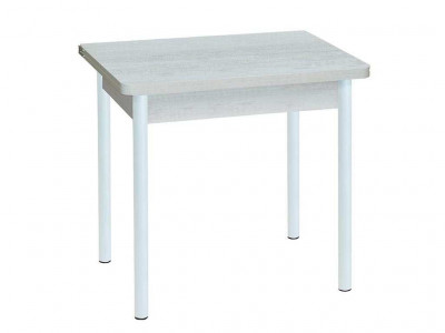 Эко 80х60 стол обеденный раскладной / бетон белый/белый