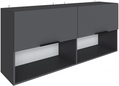 Полка навесная Мадрид ПН-5 (1,5) графит серый