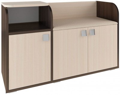 Ивушка 5 Тумба для обуви Бодега Темный / Светлый