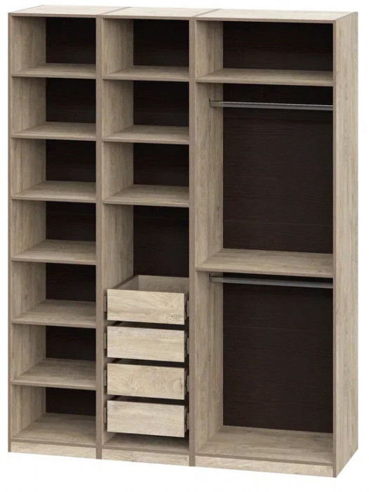 Шкаф без фасадов Этна 1.75 м. Комплект 7