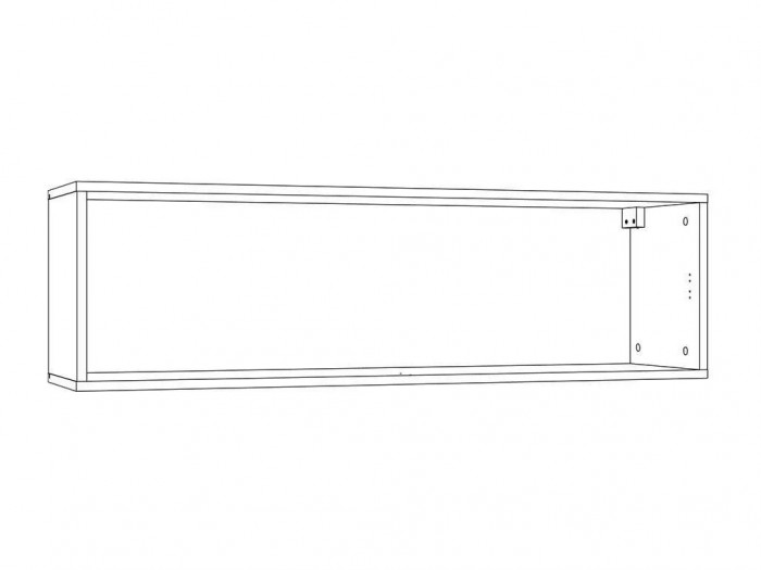НМ 014.21 Шкаф навесной Summit / ясень анкор тёмный / графит софт (открывание вверх)