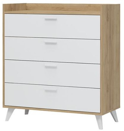 ИРИС КМ-01 Комод (935х1020х425) дуб крафт золото/белый