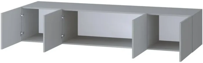 Шкаф Бастион 2000 с антресолью, Серая гавань