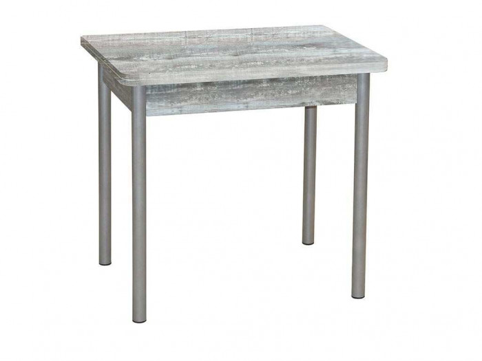 Эко 80х60 стол обеденный раскладной / бетон темный/металлик