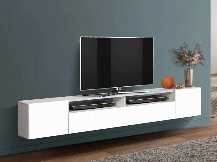 Прага тумба белый/белый глянец