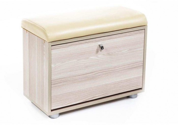 Обувница МС-1 ясень светлый/крем