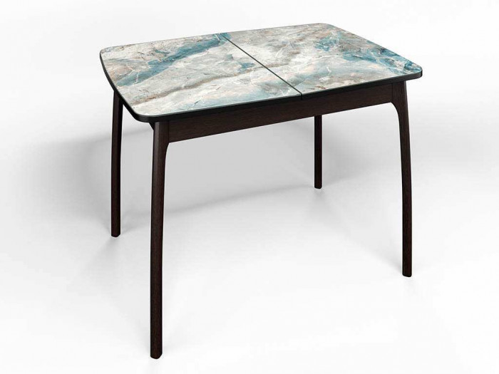 Стол СМ-7 Флорида опора массив изогнутая венге