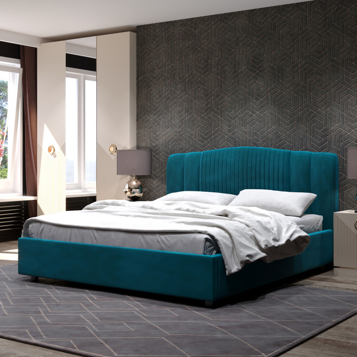 Кровать-12М с подъёмным основанием 1600 ментол