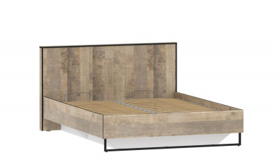 НМ 011.55 Кровать Фолк Дуб Гранж песочный