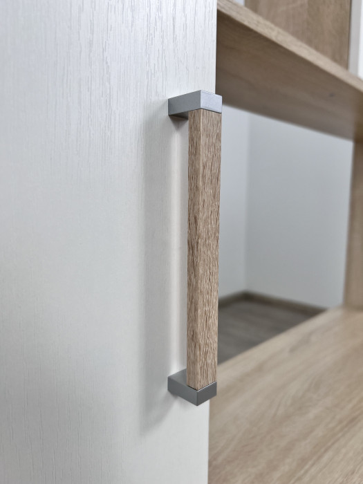 Компьютерный стол Квартет-9, Дуб крафт табачный/Дуб крафт белый