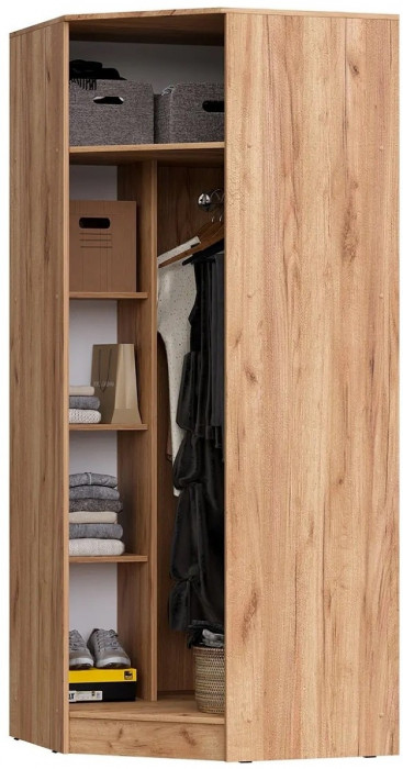 С/Г Мартина Шкаф угловой для одежды (Венге / Белый)